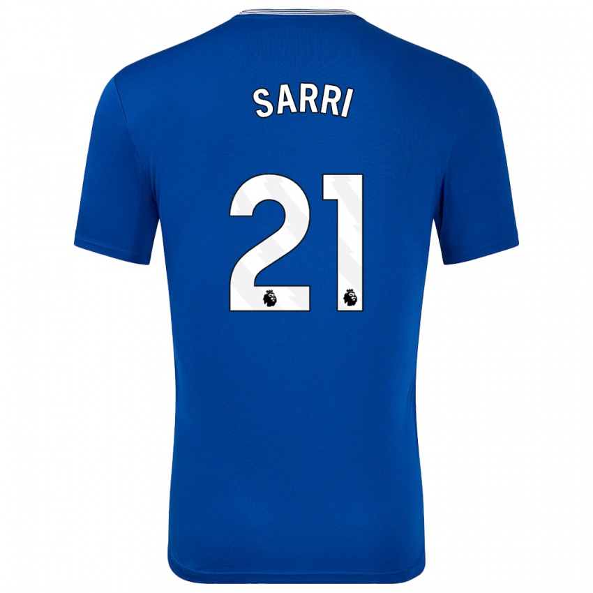 Kinderen Veatriki Sarri #21 Blauw Met Thuisshirt Thuistenue 2024/25 T-Shirt