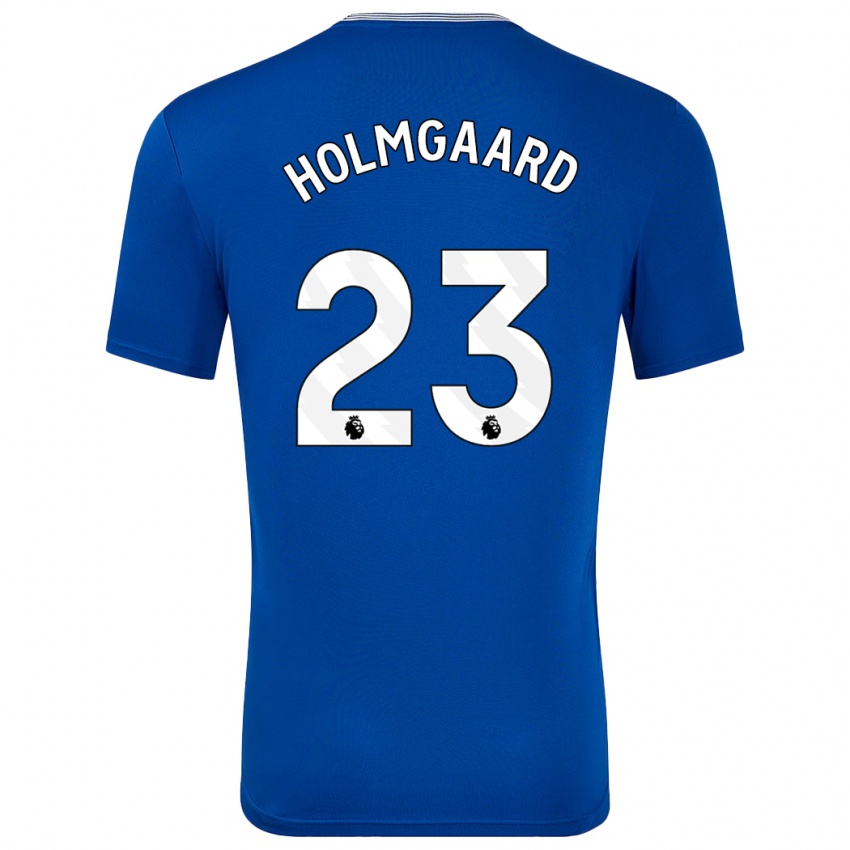 Kinderen Sara Holmgaard #23 Blauw Met Thuisshirt Thuistenue 2024/25 T-Shirt