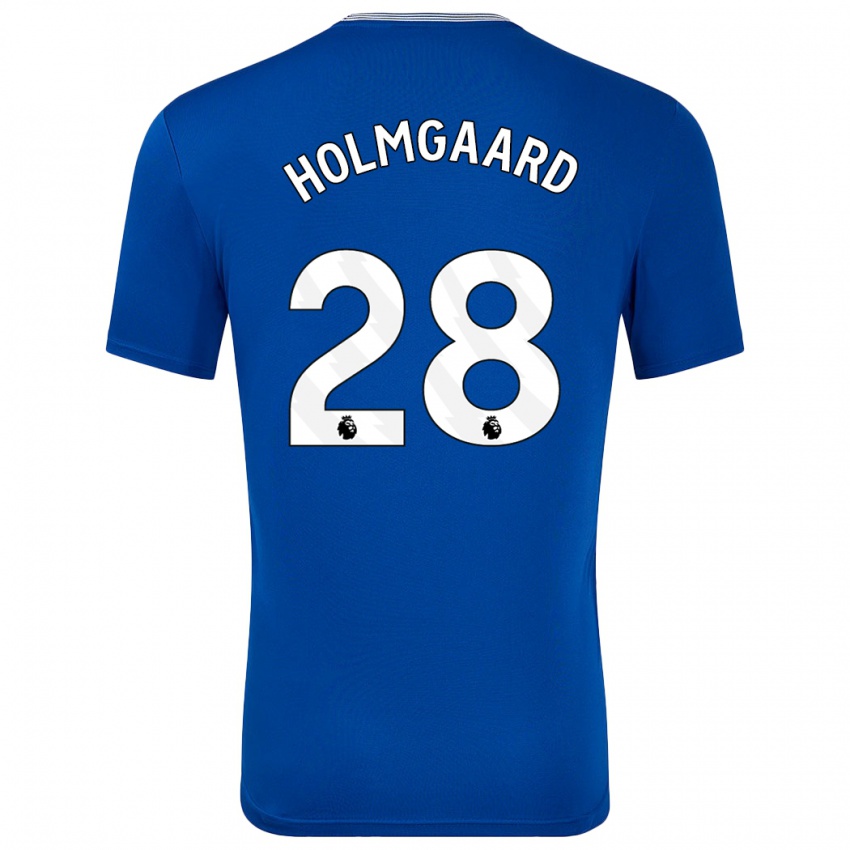 Kinderen Karen Holmgaard #28 Blauw Met Thuisshirt Thuistenue 2024/25 T-Shirt