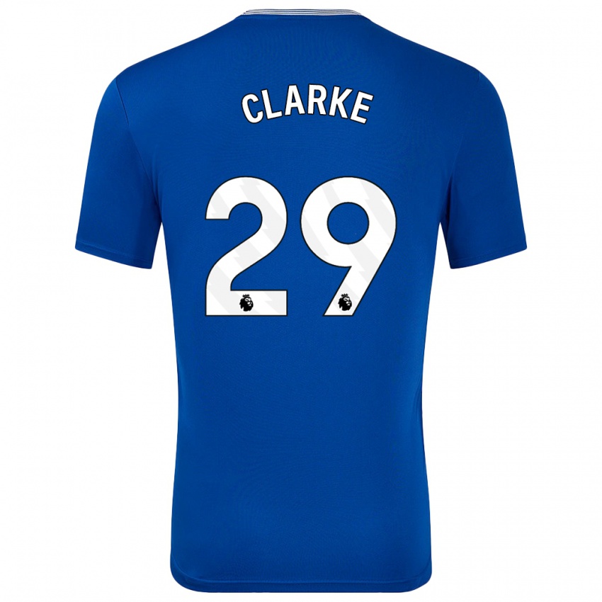 Kinderen Abbey Clarke #29 Blauw Met Thuisshirt Thuistenue 2024/25 T-Shirt