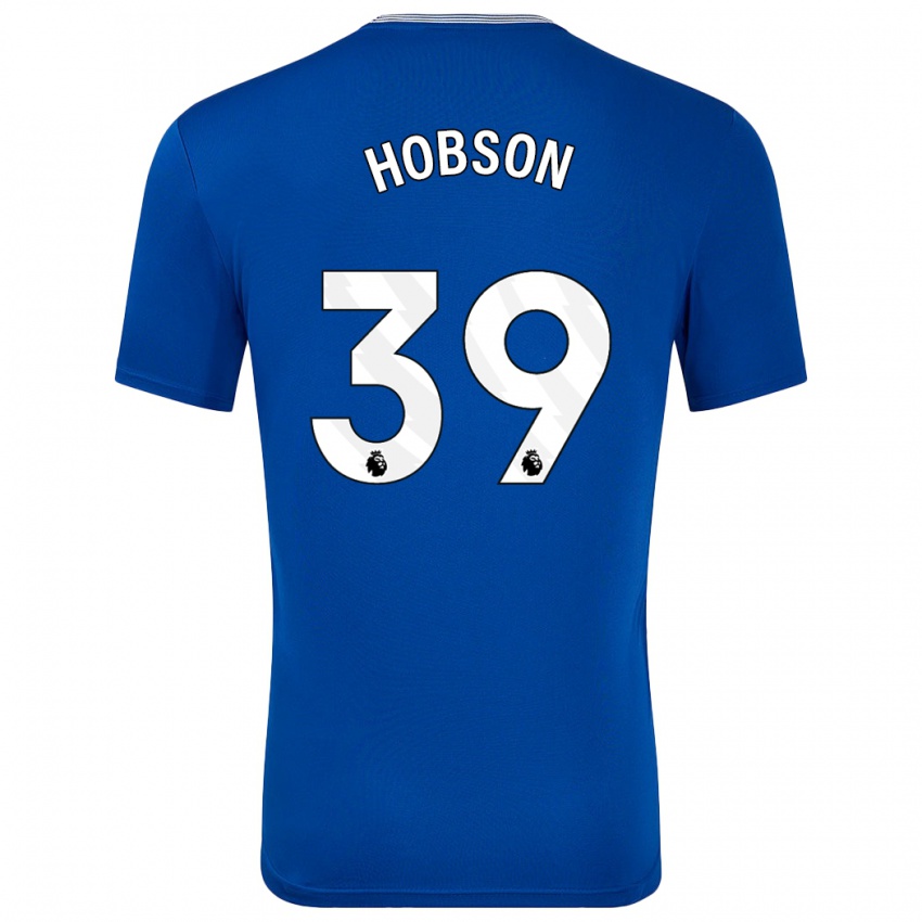 Kinderen Issy Hobson #39 Blauw Met Thuisshirt Thuistenue 2024/25 T-Shirt