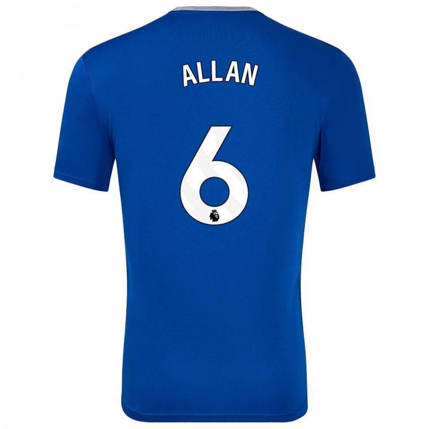 Kinderen Allan #6 Blauw Met Thuisshirt Thuistenue 2024/25 T-Shirt