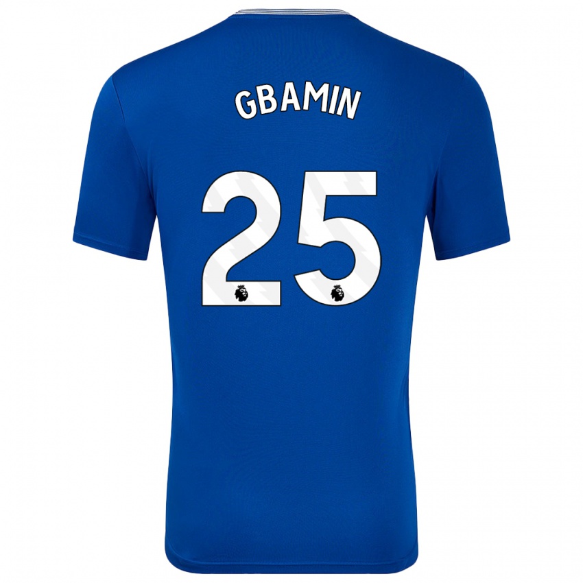 Kinderen Jean-Philippe Gbamin #25 Blauw Met Thuisshirt Thuistenue 2024/25 T-Shirt