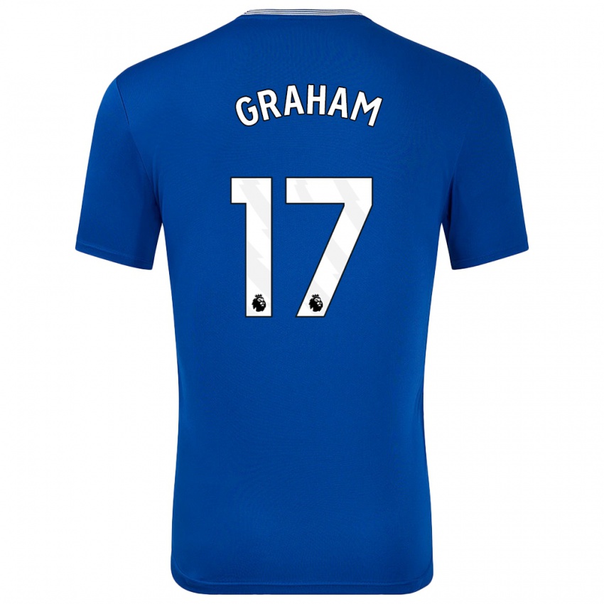 Kinderen Lucy Graham #17 Blauw Met Thuisshirt Thuistenue 2024/25 T-Shirt