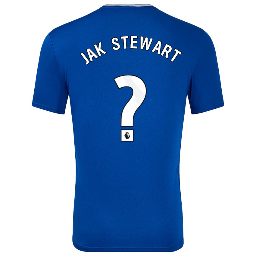 Kinderen Jak Stewart #0 Blauw Met Thuisshirt Thuistenue 2024/25 T-Shirt