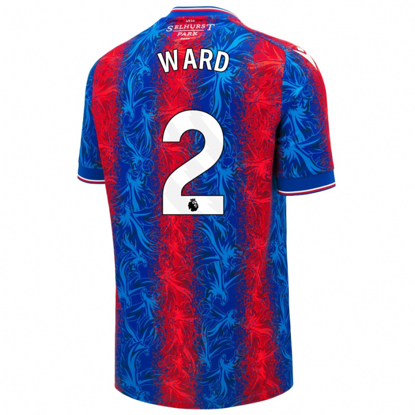 Kinderen Joel Ward #2 Rood Blauwe Strepen Thuisshirt Thuistenue 2024/25 T-Shirt