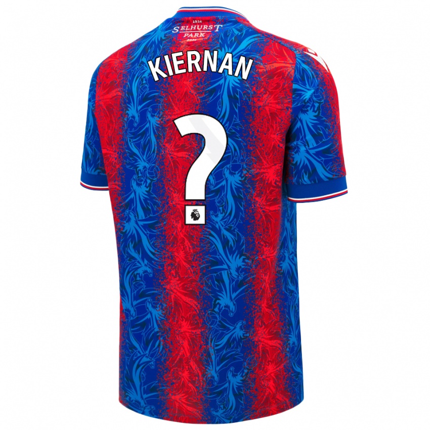 Kinderen Brendan Kiernan #0 Rood Blauwe Strepen Thuisshirt Thuistenue 2024/25 T-Shirt