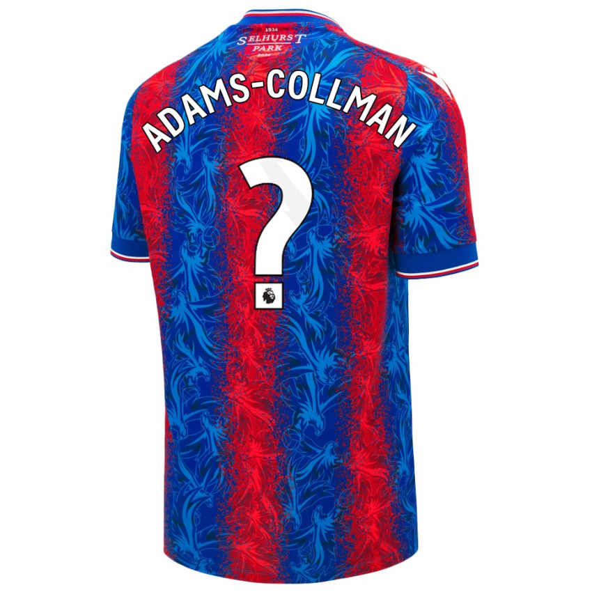 Kinderen Kai-Reece Adams-Collman #0 Rood Blauwe Strepen Thuisshirt Thuistenue 2024/25 T-Shirt