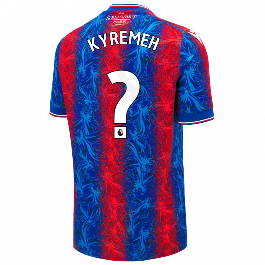 Kinderen Jerome Kyremeh #0 Rood Blauwe Strepen Thuisshirt Thuistenue 2024/25 T-Shirt