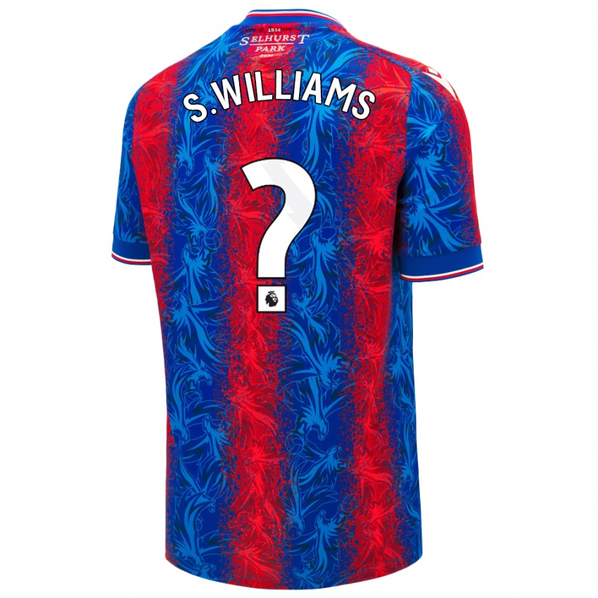 Kinderen Seb Williams #0 Rood Blauwe Strepen Thuisshirt Thuistenue 2024/25 T-Shirt