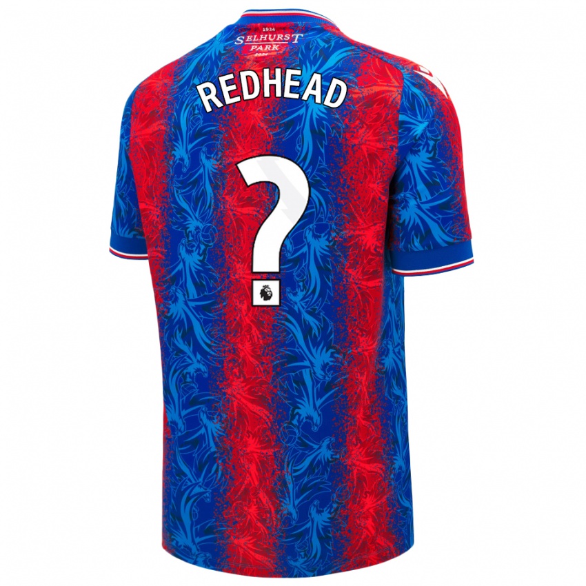 Kinderen Caleb Redhead #0 Rood Blauwe Strepen Thuisshirt Thuistenue 2024/25 T-Shirt