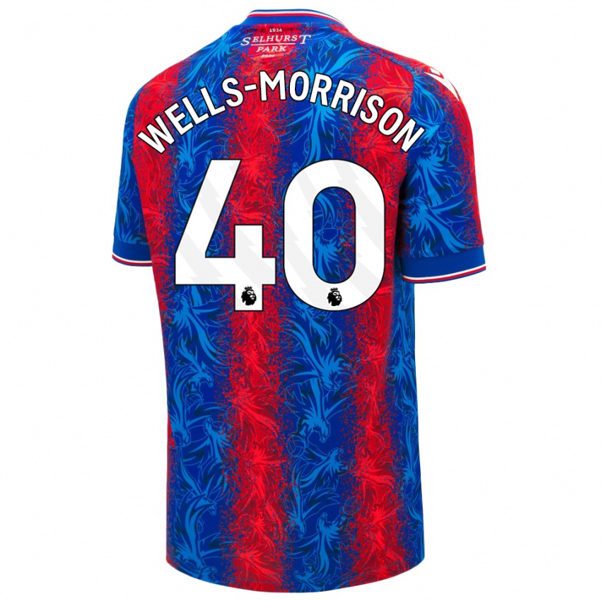 Kinderen Jack Wells-Morrison #40 Rood Blauwe Strepen Thuisshirt Thuistenue 2024/25 T-Shirt