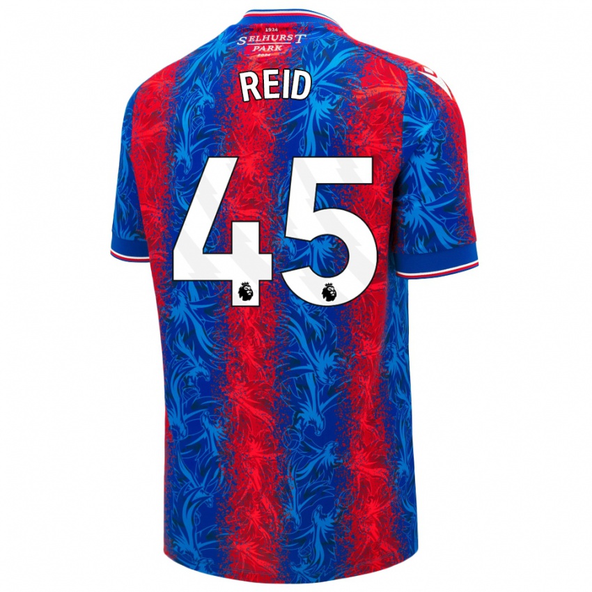 Kinderen Dylan Reid #45 Rood Blauwe Strepen Thuisshirt Thuistenue 2024/25 T-Shirt