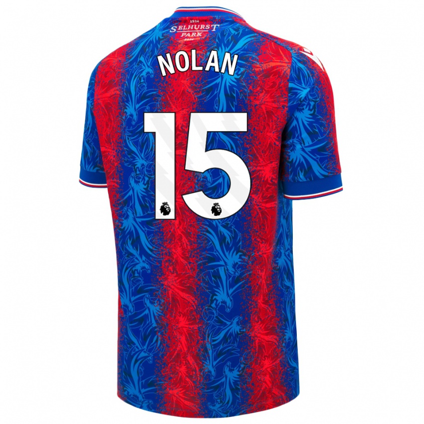 Kinderen Hayley Nolan #15 Rood Blauwe Strepen Thuisshirt Thuistenue 2024/25 T-Shirt