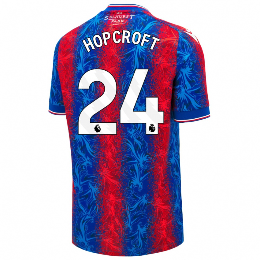 Kinderen Shanade Hopcroft #24 Rood Blauwe Strepen Thuisshirt Thuistenue 2024/25 T-Shirt