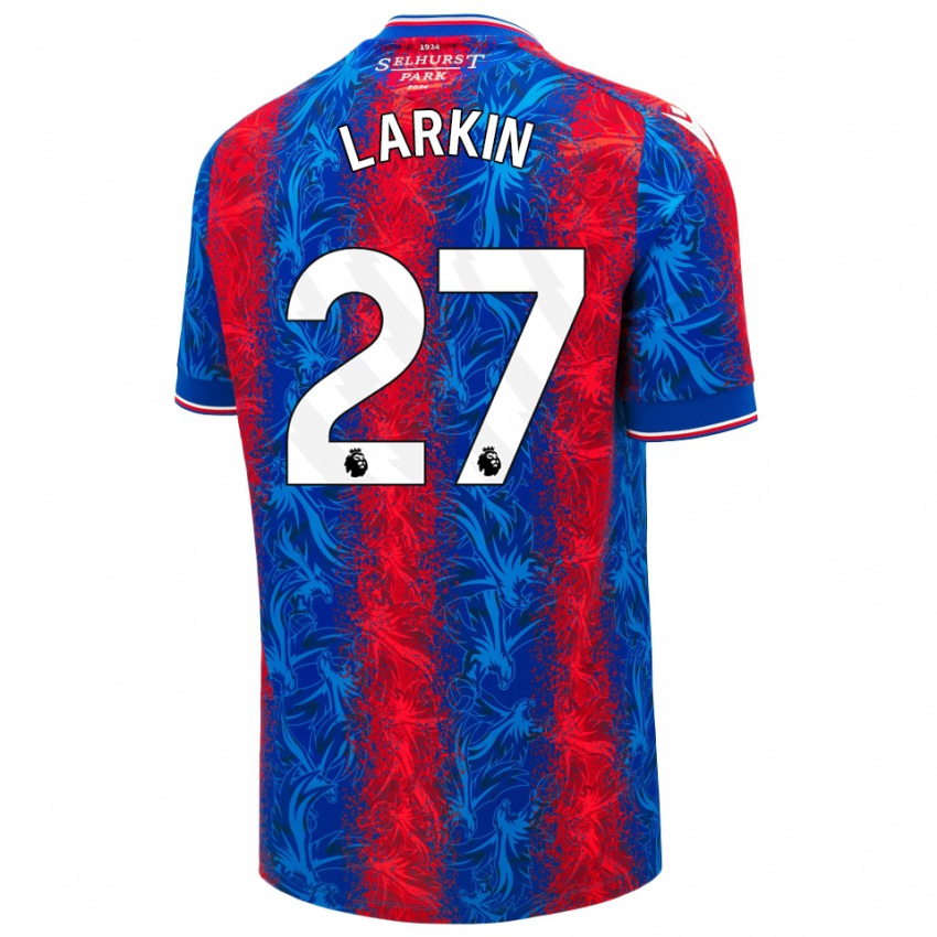 Kinderen Abbie Larkin #27 Rood Blauwe Strepen Thuisshirt Thuistenue 2024/25 T-Shirt