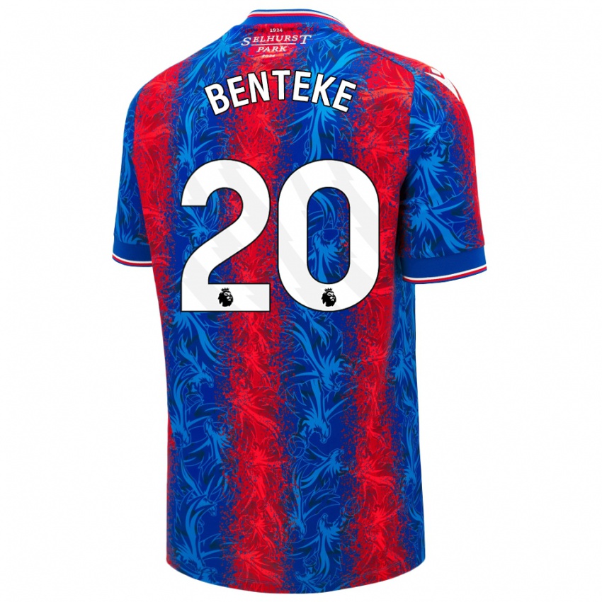 Kinderen Christian Benteke #20 Rood Blauwe Strepen Thuisshirt Thuistenue 2024/25 T-Shirt