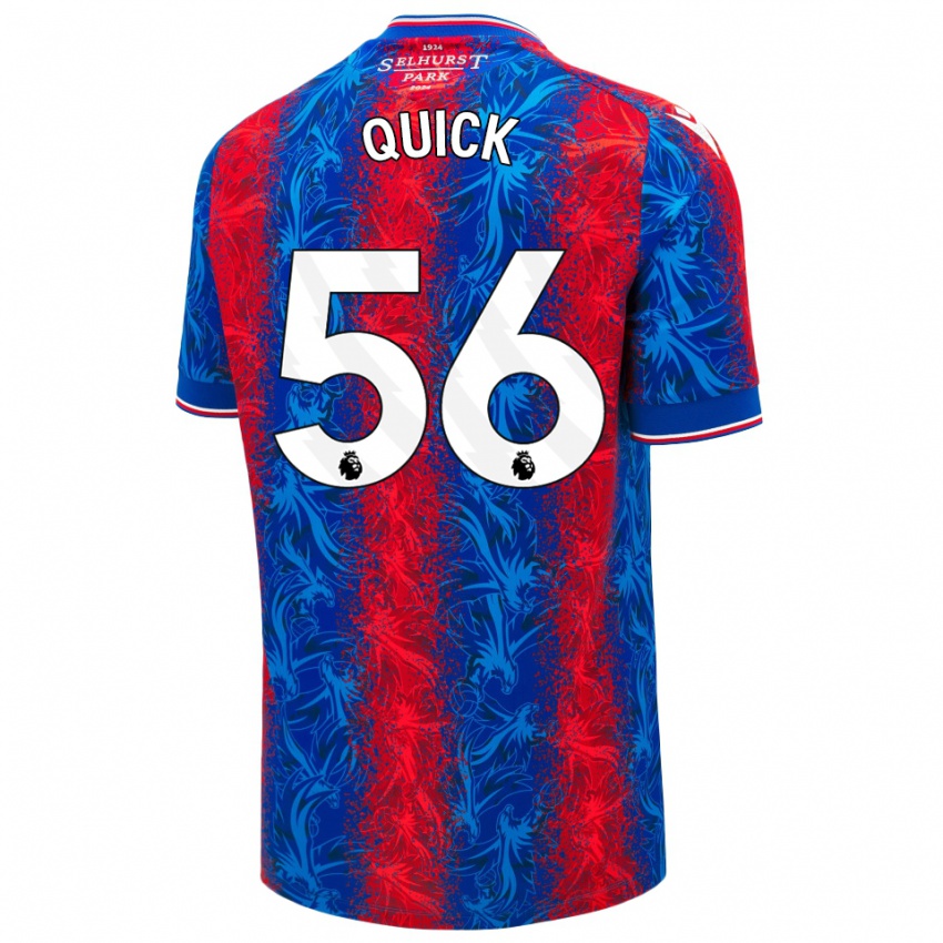 Kinderen Daniel Quick #56 Rood Blauwe Strepen Thuisshirt Thuistenue 2024/25 T-Shirt