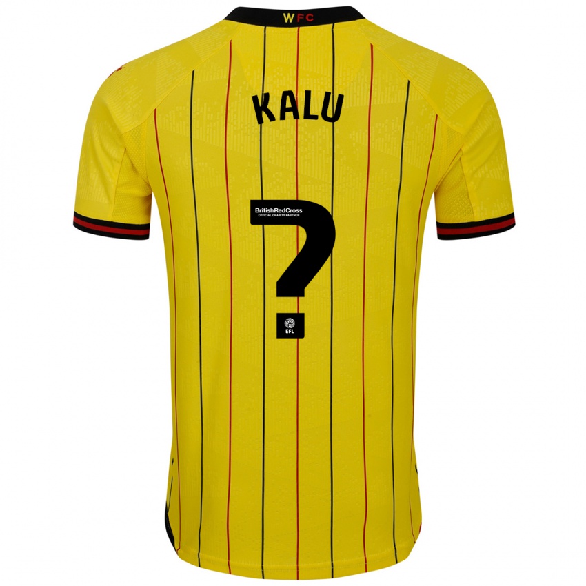 Kinderen Samuel Kalu #0 Geel Zwart Thuisshirt Thuistenue 2024/25 T-Shirt