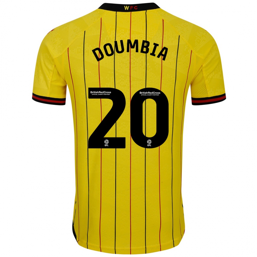 Kinderen Mamadou Doumbia #20 Geel Zwart Thuisshirt Thuistenue 2024/25 T-Shirt