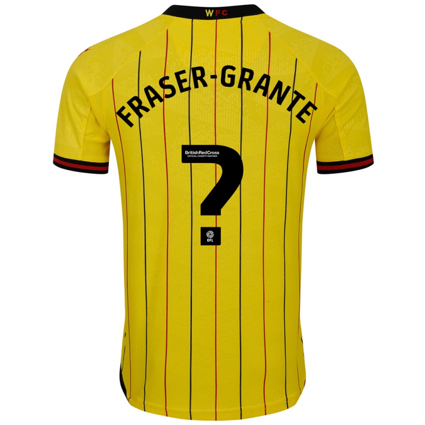 Kinderen Zak Fraser-Grante #0 Geel Zwart Thuisshirt Thuistenue 2024/25 T-Shirt