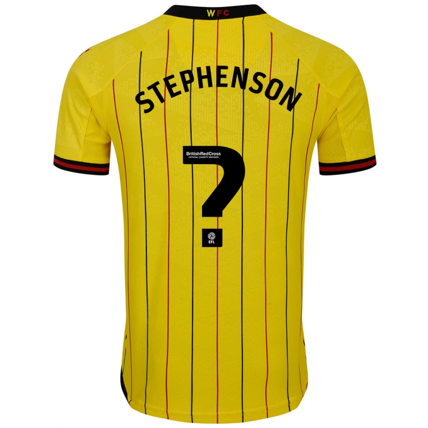 Kinderen Ollie Stephenson #0 Geel Zwart Thuisshirt Thuistenue 2024/25 T-Shirt