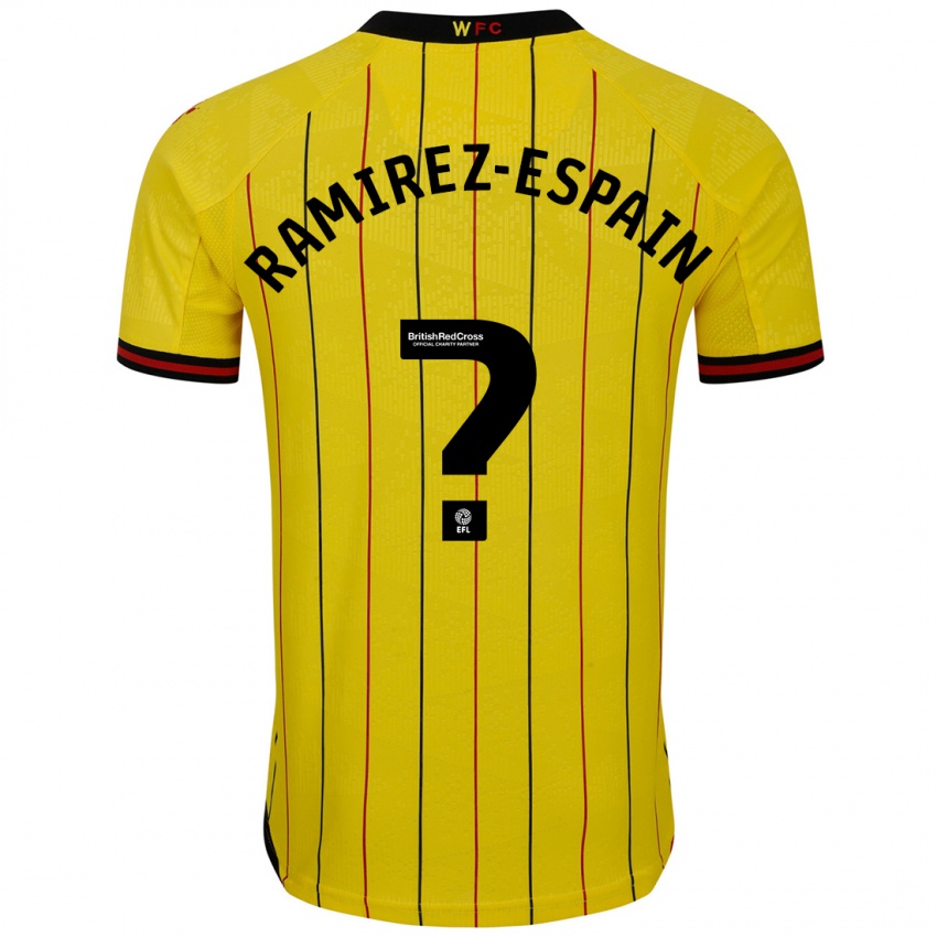 Kinderen Leo Ramirez-Espain #0 Geel Zwart Thuisshirt Thuistenue 2024/25 T-Shirt