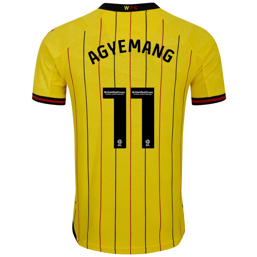 Kinderen Michelle Agyemang #11 Geel Zwart Thuisshirt Thuistenue 2024/25 T-Shirt