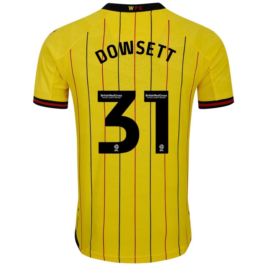 Kinderen Rebekah Dowsett #31 Geel Zwart Thuisshirt Thuistenue 2024/25 T-Shirt