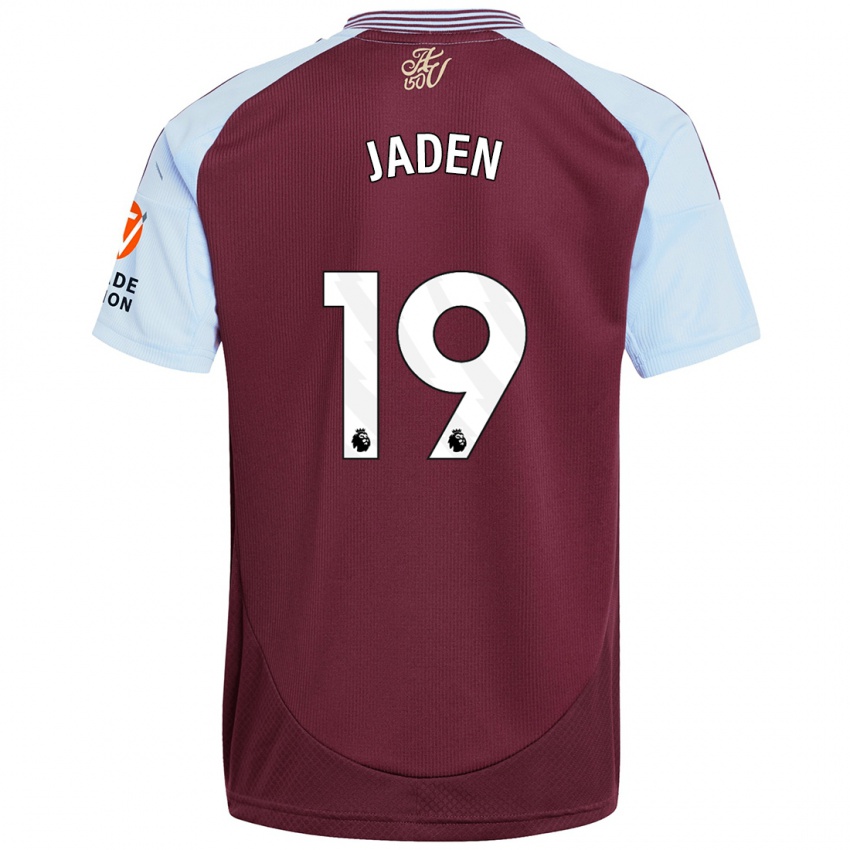 Kinderen Jaden Philogene #19 Bordeaux Hemelsblauw Thuisshirt Thuistenue 2024/25 T-Shirt