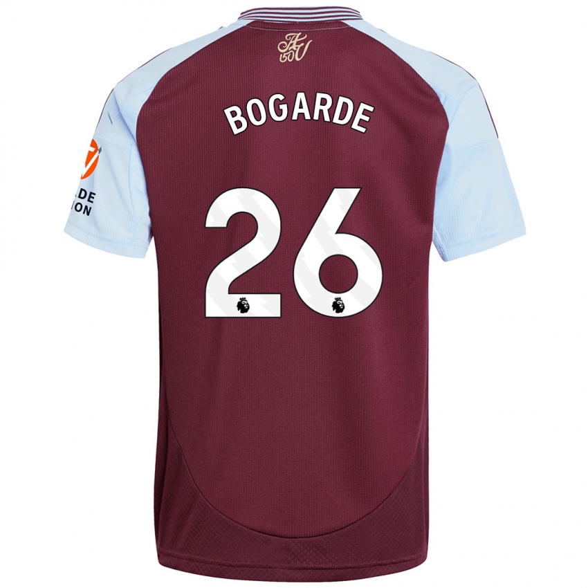 Kinderen Lamare Bogarde #26 Bordeaux Hemelsblauw Thuisshirt Thuistenue 2024/25 T-Shirt