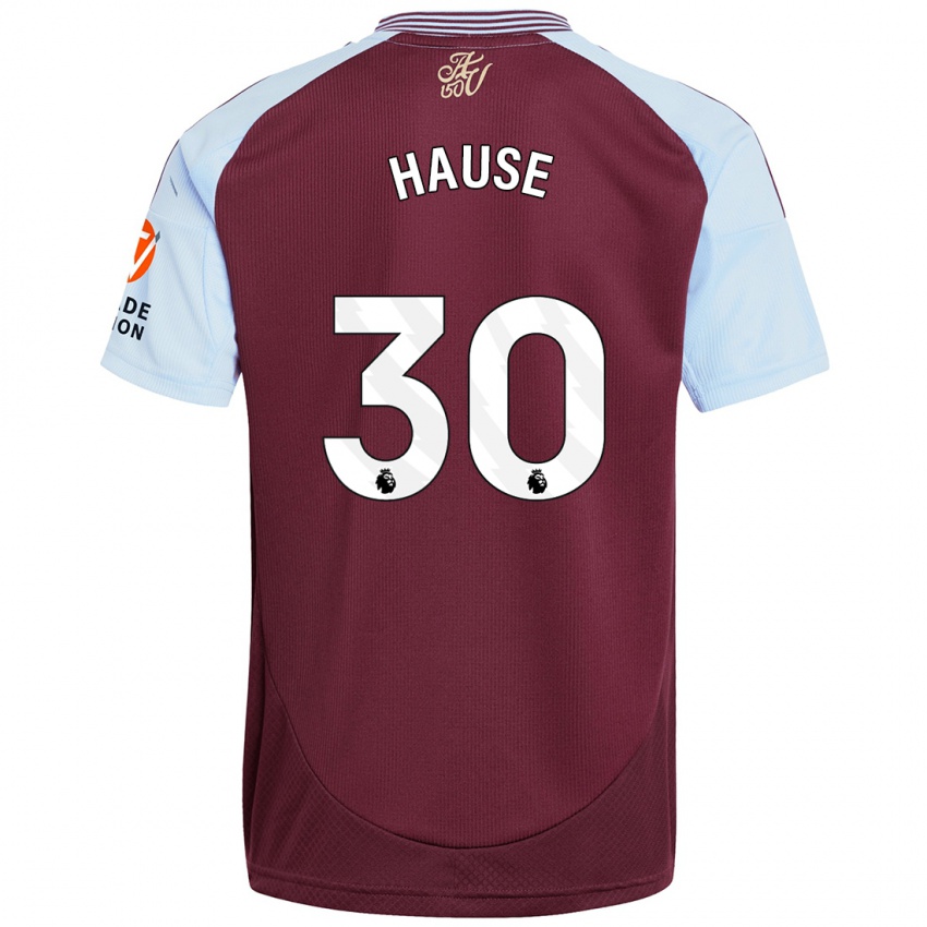 Kinderen Kortney Hause #30 Bordeaux Hemelsblauw Thuisshirt Thuistenue 2024/25 T-Shirt