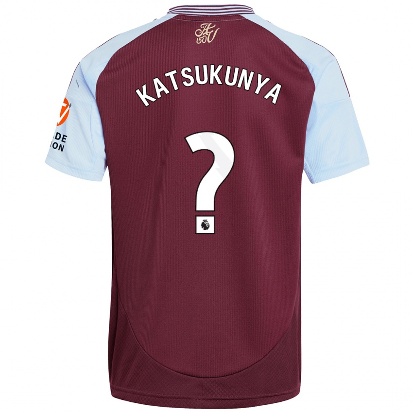 Kinderen Thierry Katsukunya #0 Bordeaux Hemelsblauw Thuisshirt Thuistenue 2024/25 T-Shirt