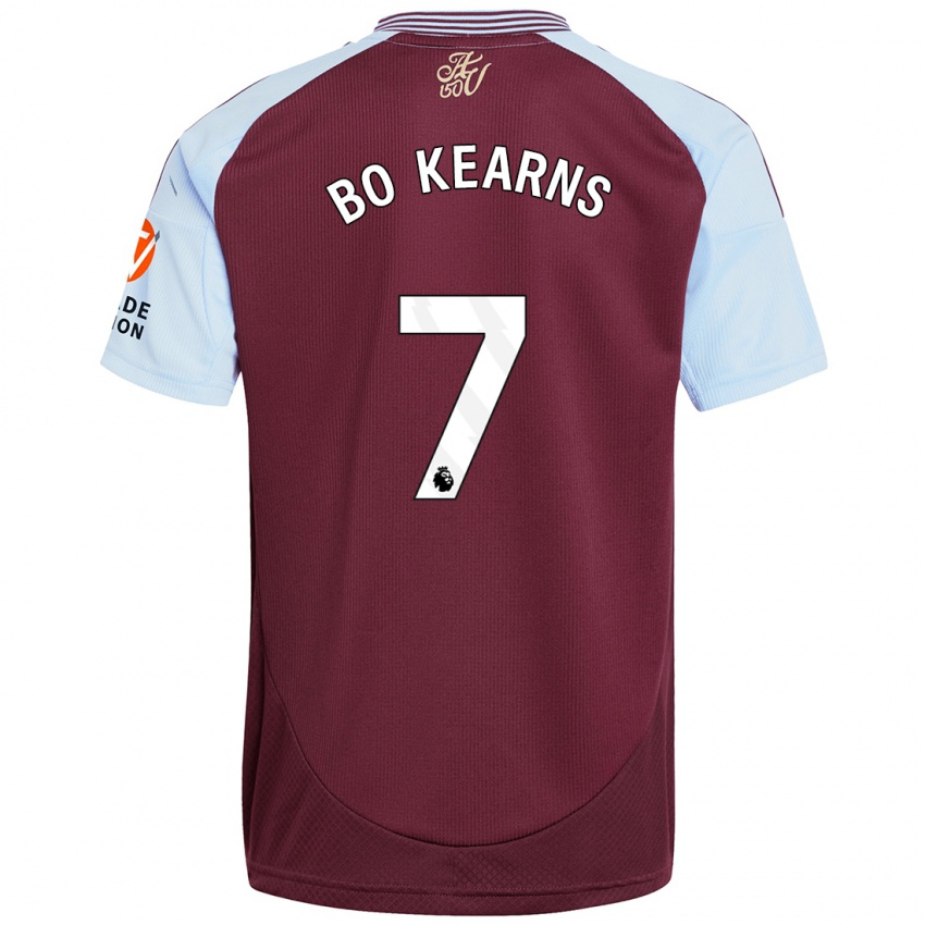 Kinderen Missy Bo Kearns #7 Bordeaux Hemelsblauw Thuisshirt Thuistenue 2024/25 T-Shirt