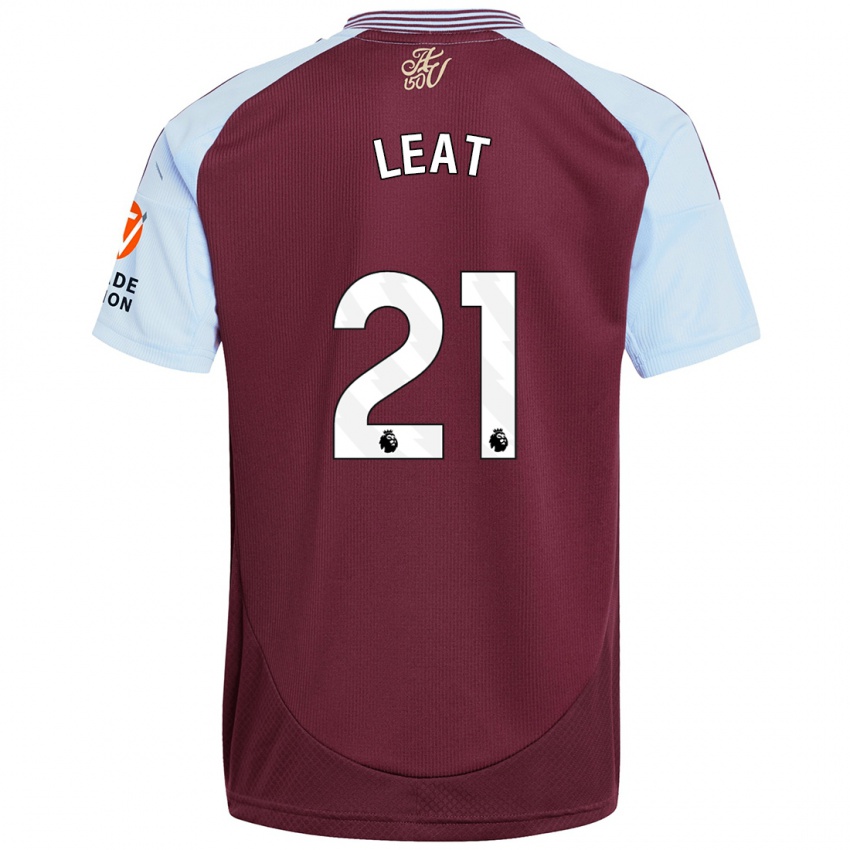 Kinderen Anna Leat #21 Bordeaux Hemelsblauw Thuisshirt Thuistenue 2024/25 T-Shirt