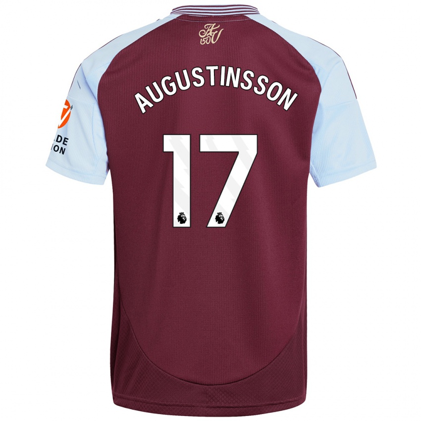 Kinderen Ludwig Augustinsson #17 Bordeaux Hemelsblauw Thuisshirt Thuistenue 2024/25 T-Shirt