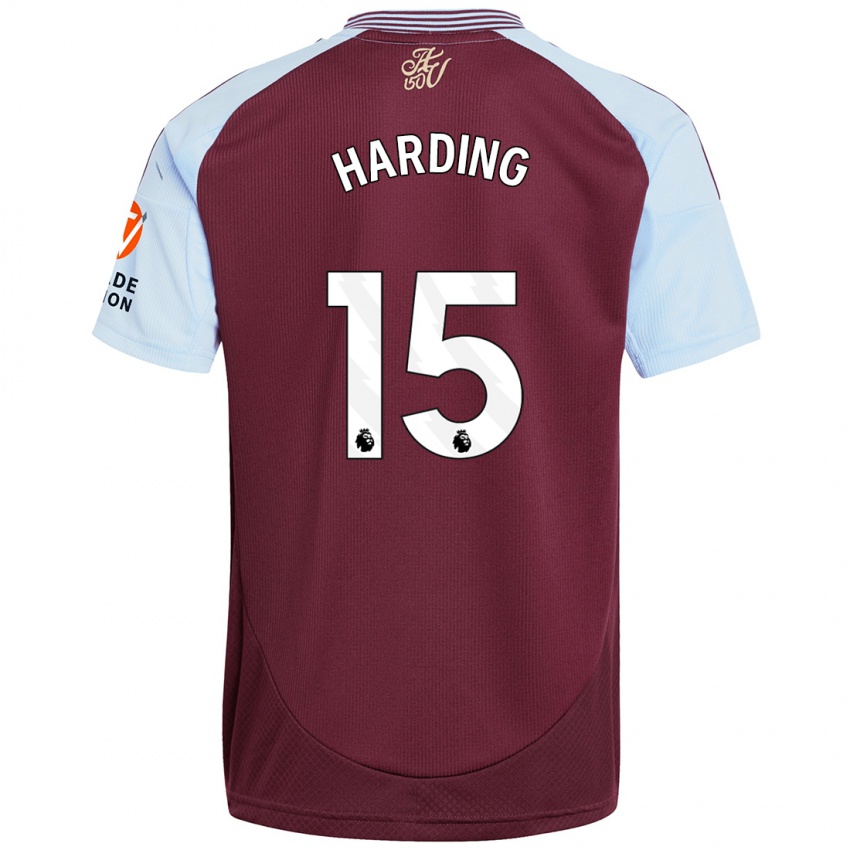 Kinderen Natasha Harding #15 Bordeaux Hemelsblauw Thuisshirt Thuistenue 2024/25 T-Shirt