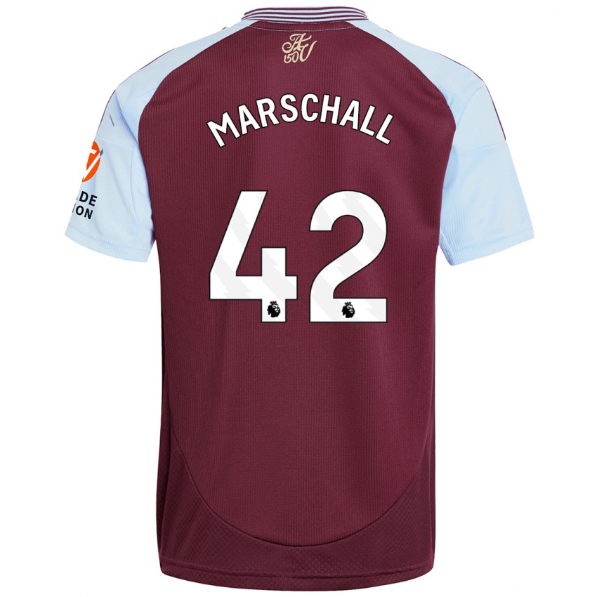 Kinderen Filip Marschall #42 Bordeaux Hemelsblauw Thuisshirt Thuistenue 2024/25 T-Shirt