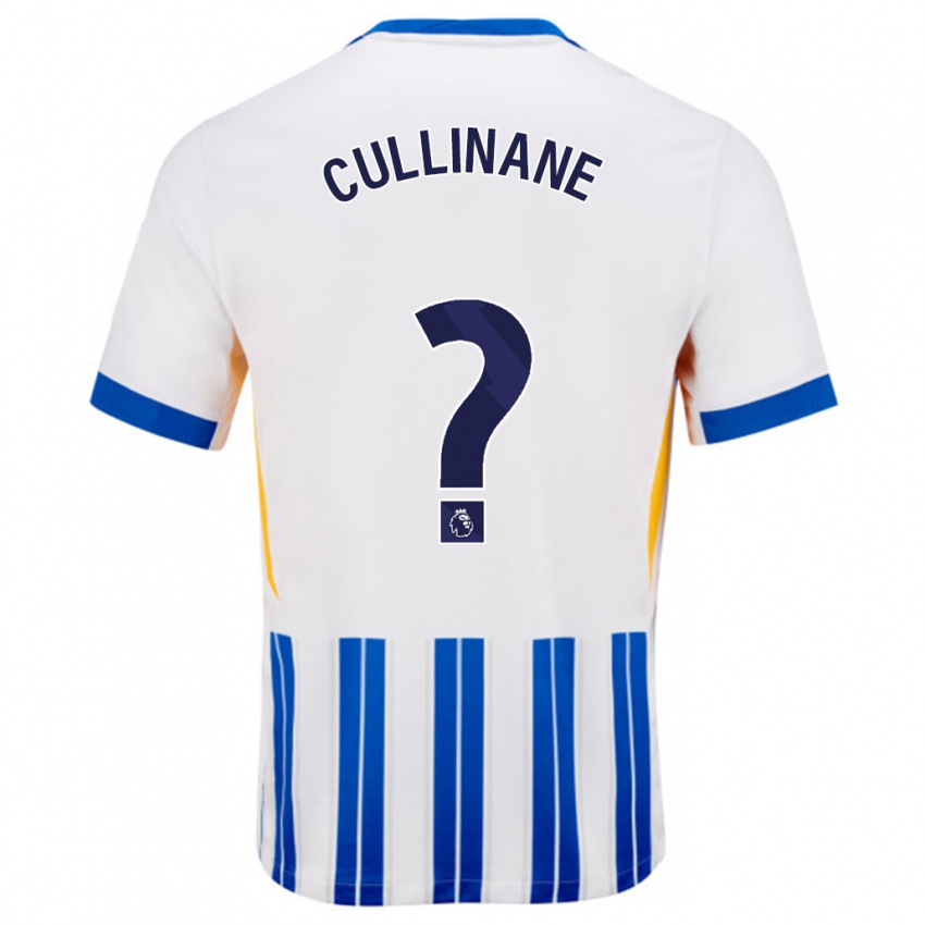 Kinderen Billy-Ray Cullinane #0 Wit Blauwe Krijtstrepen Thuisshirt Thuistenue 2024/25 T-Shirt