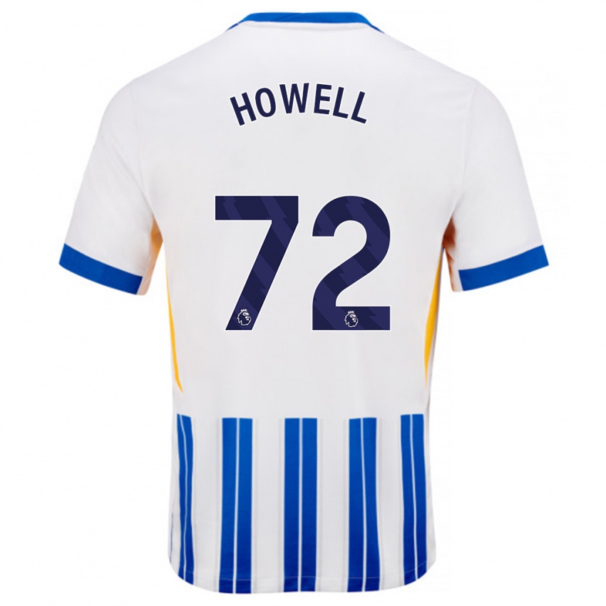 Kinderen Harry Howell #72 Wit Blauwe Krijtstrepen Thuisshirt Thuistenue 2024/25 T-Shirt