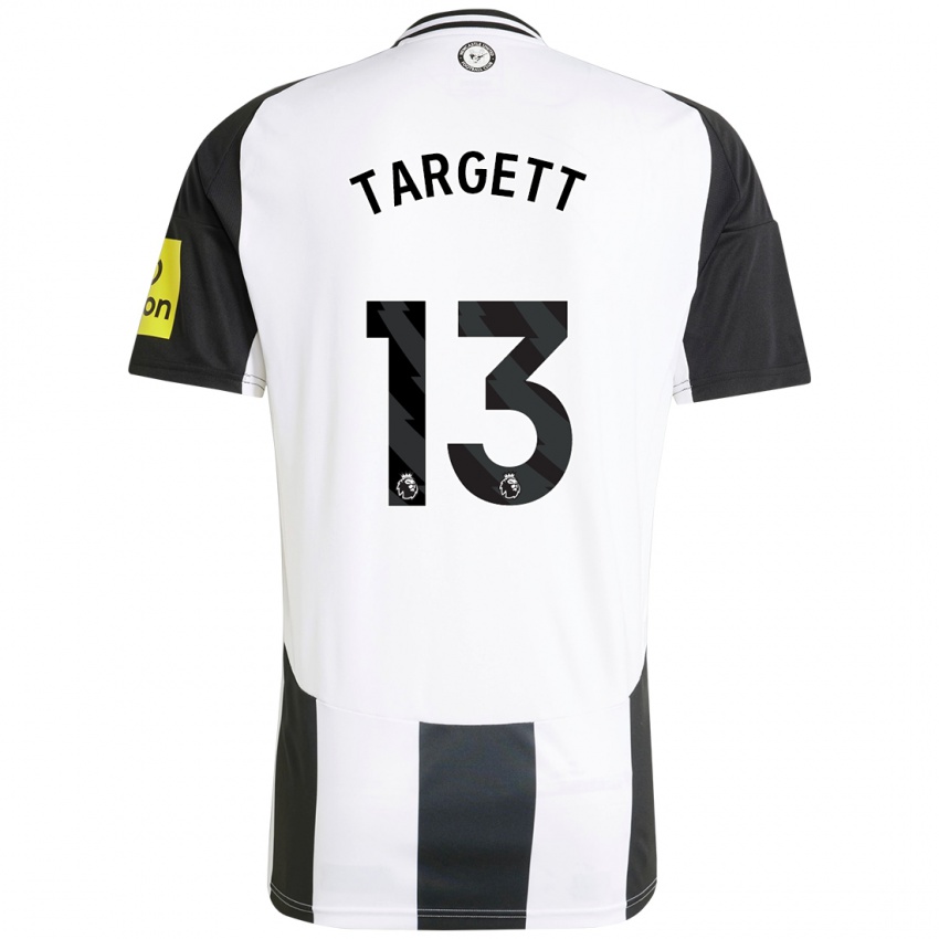 Kinderen Matt Targett #13 Wit Zwart Thuisshirt Thuistenue 2024/25 T-Shirt