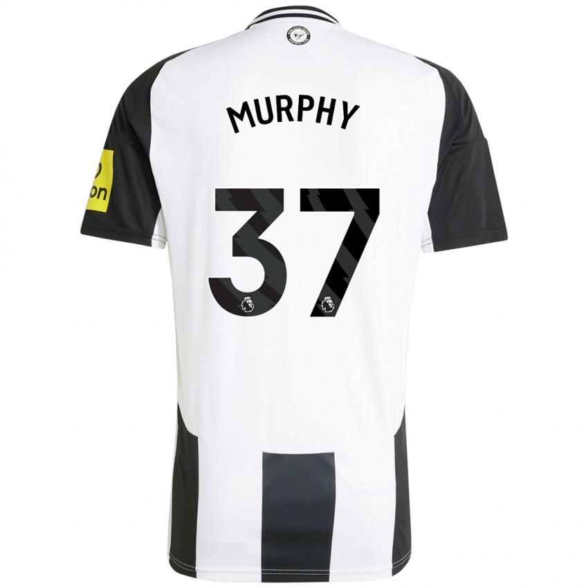 Kinderen Alex Murphy #37 Wit Zwart Thuisshirt Thuistenue 2024/25 T-Shirt