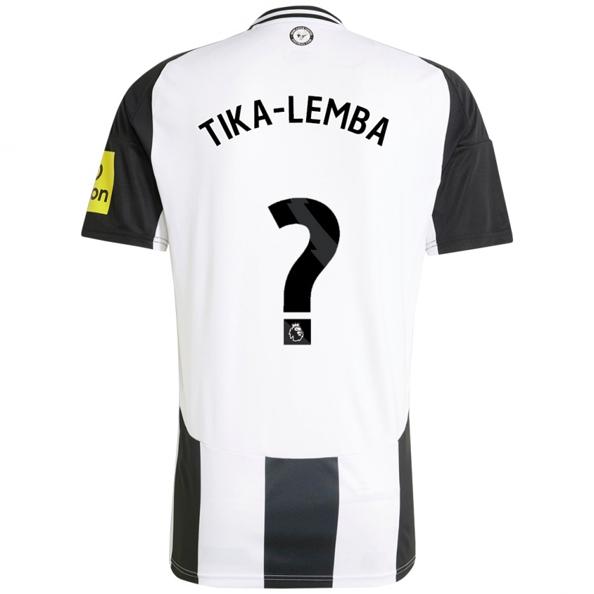 Kinderen Ezra Tika-Lemba #0 Wit Zwart Thuisshirt Thuistenue 2024/25 T-Shirt