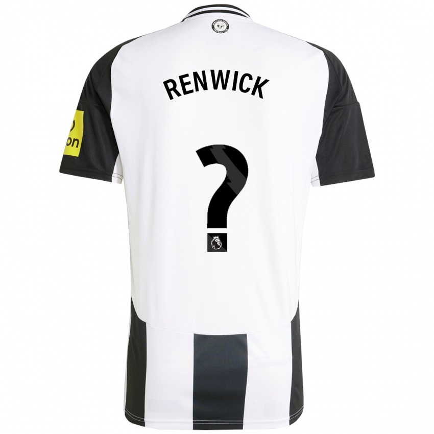 Kinderen Leon Renwick #0 Wit Zwart Thuisshirt Thuistenue 2024/25 T-Shirt