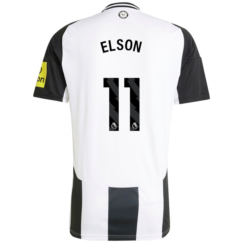 Kinderen Kacie Elson #11 Wit Zwart Thuisshirt Thuistenue 2024/25 T-Shirt