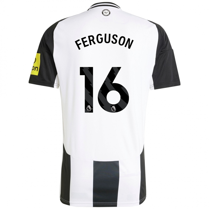 Kinderen Becky Ferguson #16 Wit Zwart Thuisshirt Thuistenue 2024/25 T-Shirt