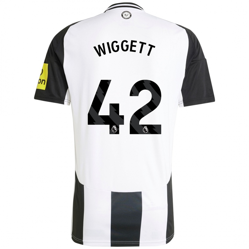 Kinderen Charlie Wiggett #42 Wit Zwart Thuisshirt Thuistenue 2024/25 T-Shirt