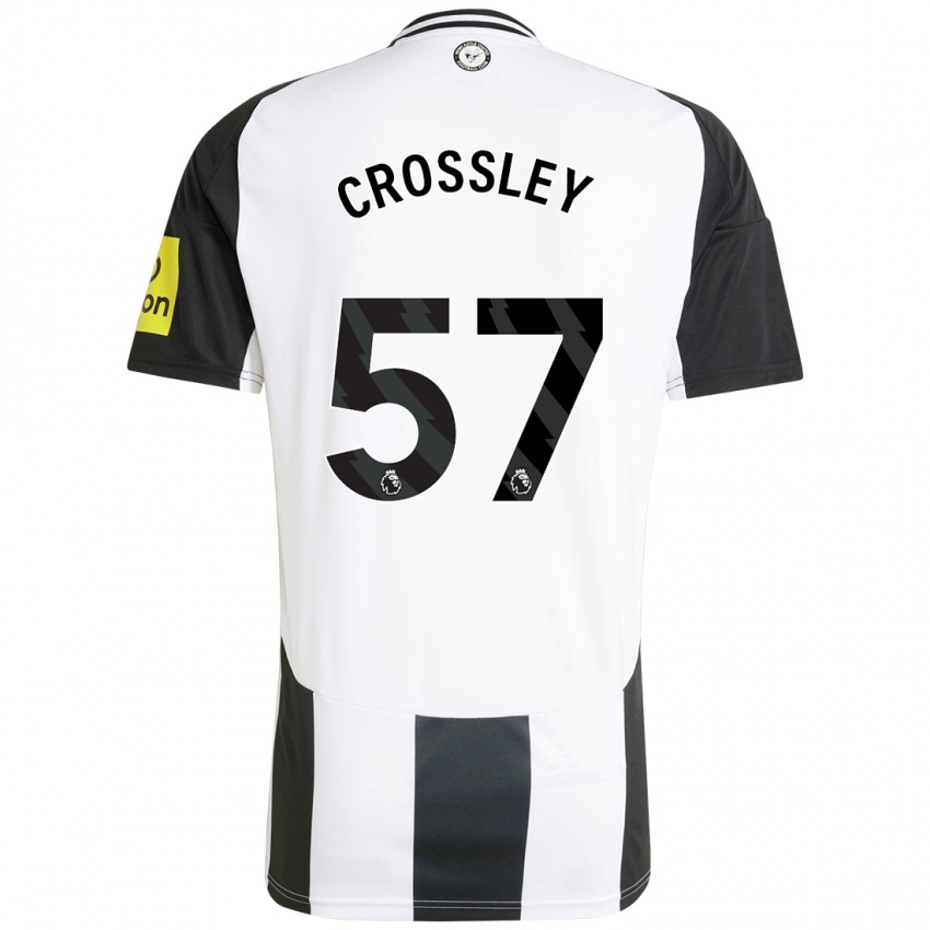 Kinderen Kyle Crossley #57 Wit Zwart Thuisshirt Thuistenue 2024/25 T-Shirt