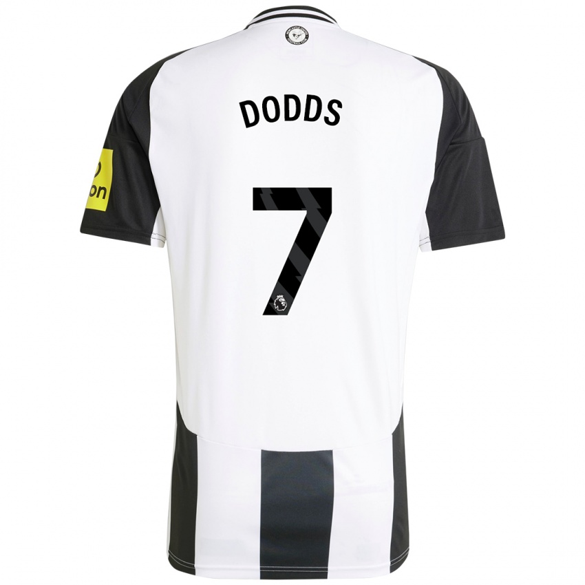 Kinderen Tyler Dodds #7 Wit Zwart Thuisshirt Thuistenue 2024/25 T-Shirt