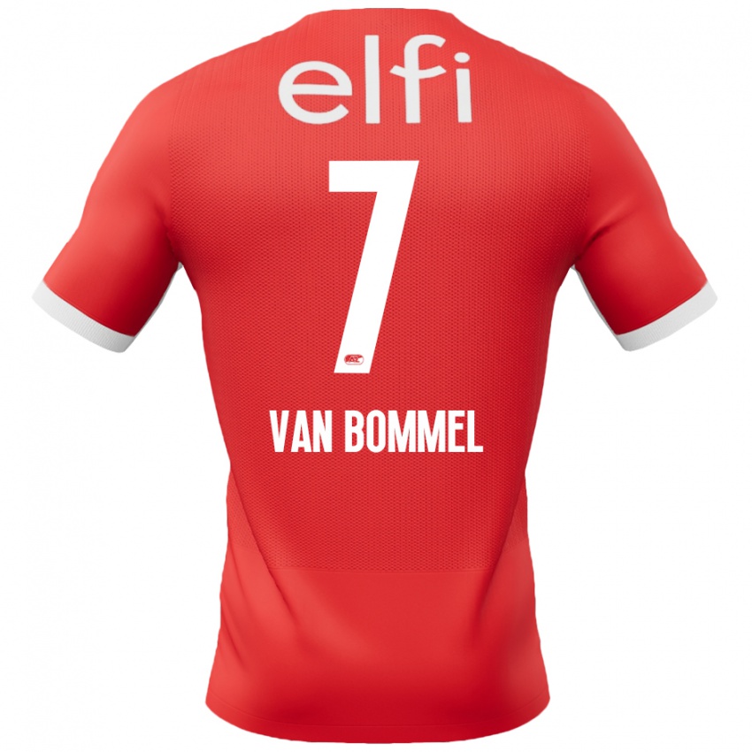 Kinderen Ruben Van Bommel #7 Rood Wit Thuisshirt Thuistenue 2024/25 T-Shirt